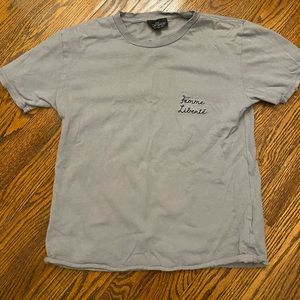 Top shop cropped tshirt size 0